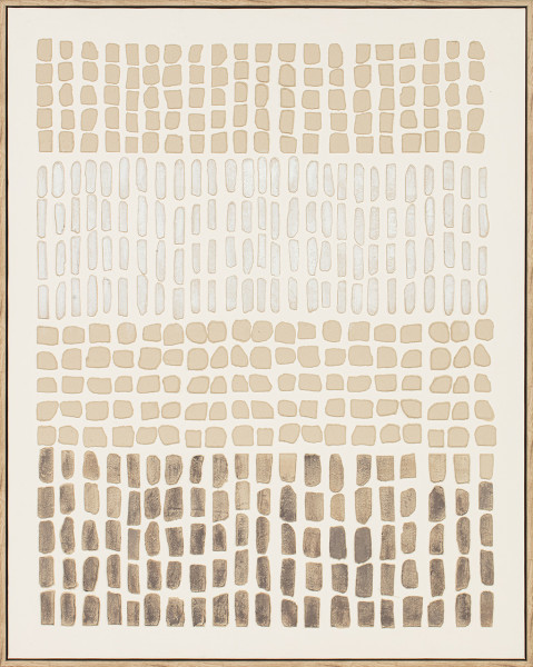 Keilrahmenbild NATURAL DROPS in beige aus Holz