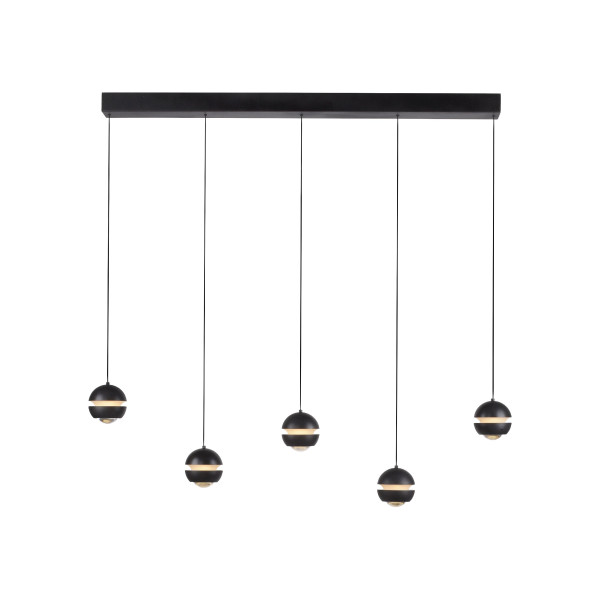 Pendelleuchte Schöner Wohnen SW LINI in schwarz aus Kunststoff
