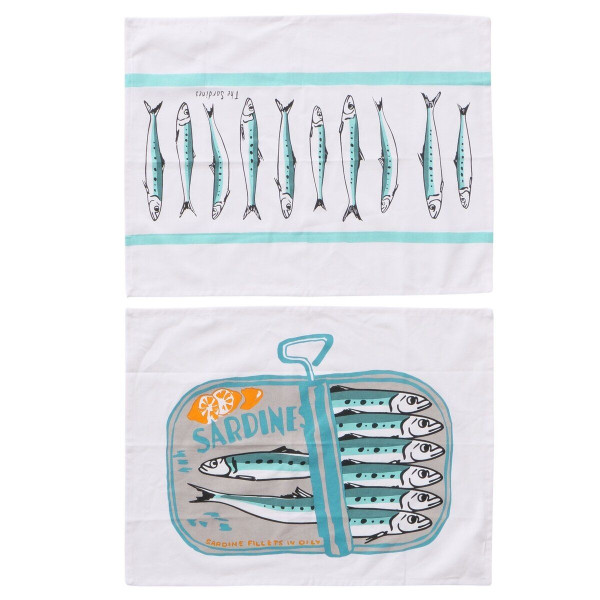 Geschirrtuch-Set SARDINE