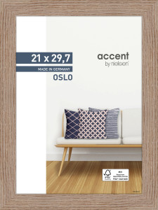 Vorschau: Bilderrahmen OSLO in braun aus Holz Vorschau: Bilderrahmen OSLO in braun aus Holz