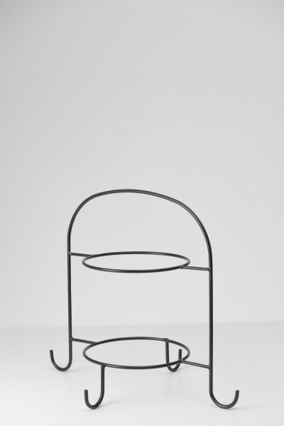 Etagere in schwarz aus Eisen