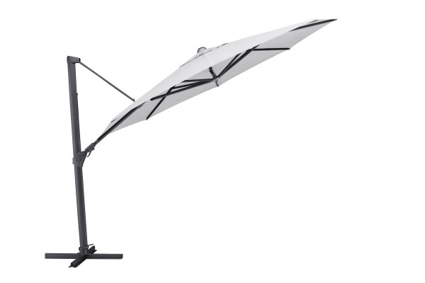 Ampelschirm KETTLER EASY SWING in hellgrau aus Materialmix