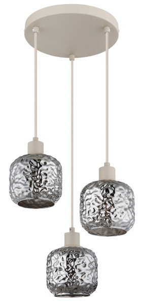 Hängeleuchte ANTONIO in beige aus Metall