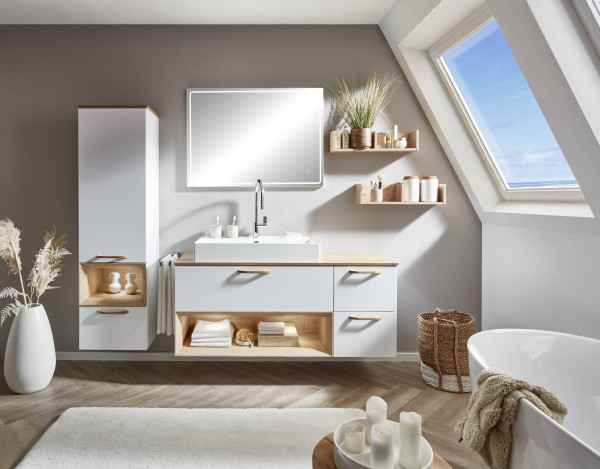 Badezimmer SANSIBAR WANGEROOGE in weiß aus Lack