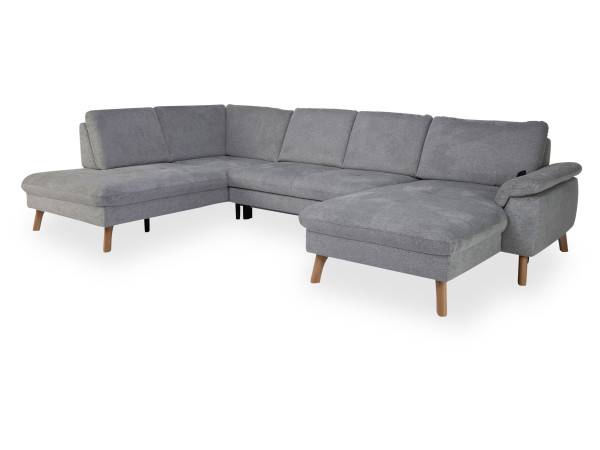 Wohnlandschaft MONDO LIVENTO in silver aus Stoff