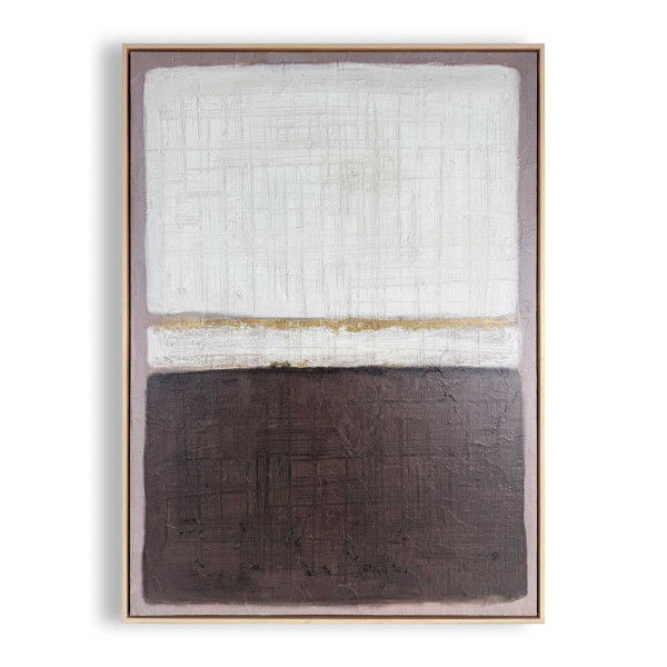 Leinwandbild GESTÖRTE RUHE in schwarz/weiß aus Materialmix