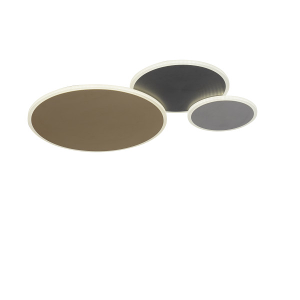 Wand- u. Deckenleuchte Q-PIATO in mehrfarbig aus Metall