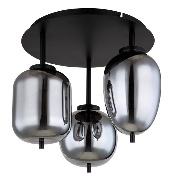 Deckenleuchte BLACKY in schwarz aus Metall