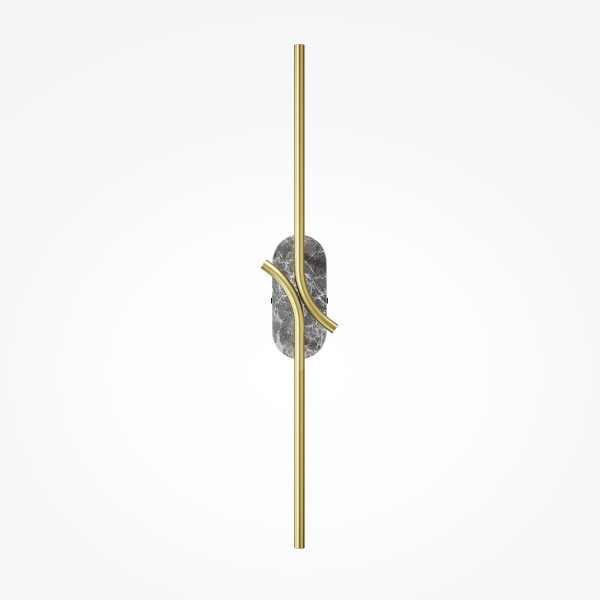 Wandleuchte RENAISSANCE in messingfarben aus Materialmix