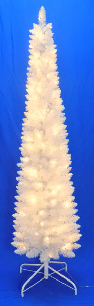 Weihnachtsbaum LED SLIM in weiß aus Kunststoff