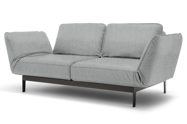 Liege-Sofabank ROLF BENZ MERA in grau aus Stoff