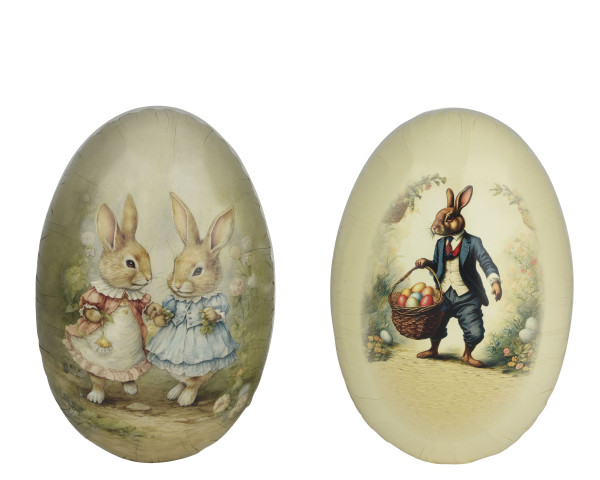 Osterei in mehrfarbig aus Papier