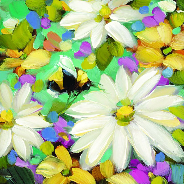 Servietten LE JARDIN in bunt aus Papier