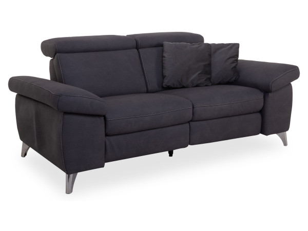 Sofa vito 2,5 Sitzer SERENITY 2.0 in dunkelgrau aus Stoff