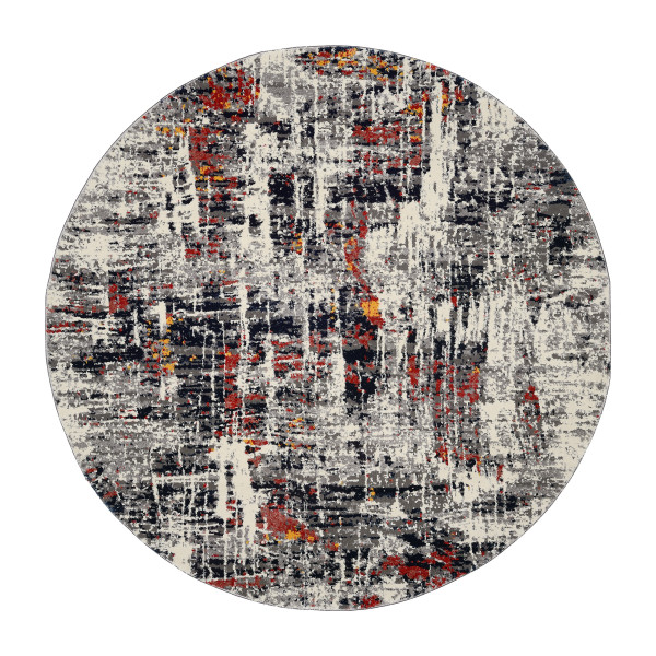 Teppich SPACE HIGH in mehrfarbig aus Wolle mit Seide