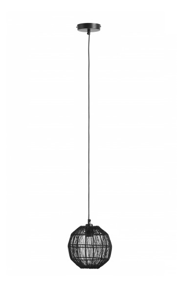 Hängeleuchte HERMI II in schwarz aus Metall