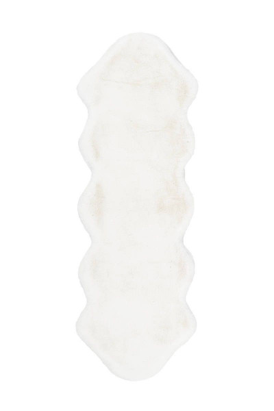 Teppich RABBIT DOUBLE in weiß aus Polyester