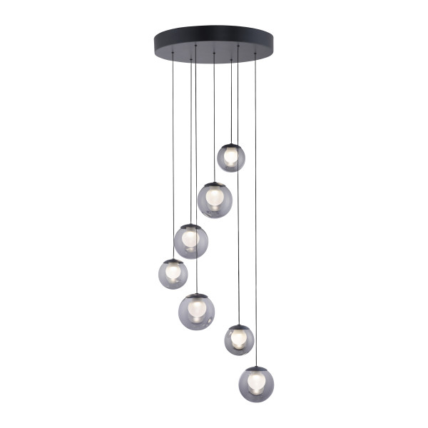 Pendelleuchte PURE POPUP in grau aus Glas