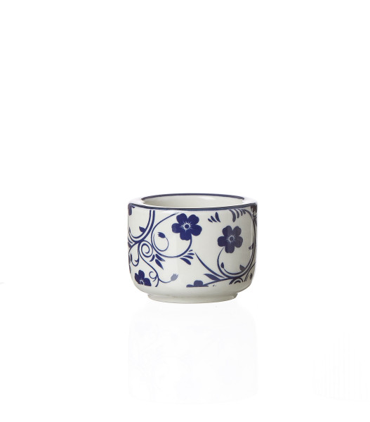 Teelichthalter SAKURA in blau aus Porzellan