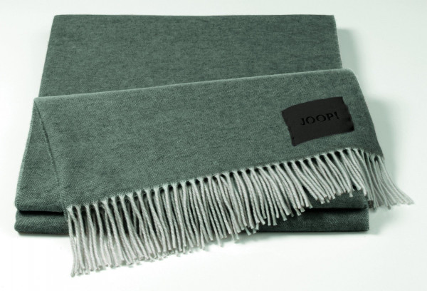 Plaid JOOP! NOBLE in grau aus Wolle