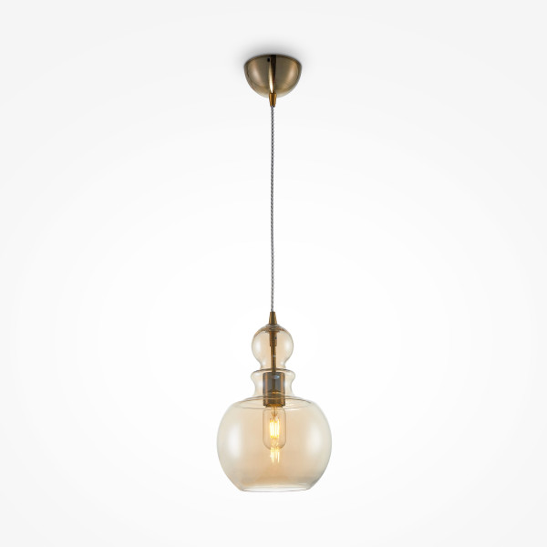 Pendelleuchte TONE in bronzefarben aus Metall