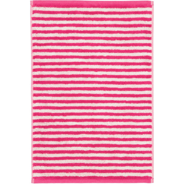 Gästetuch CAMPUS Ringel in pink aus Baumwolle