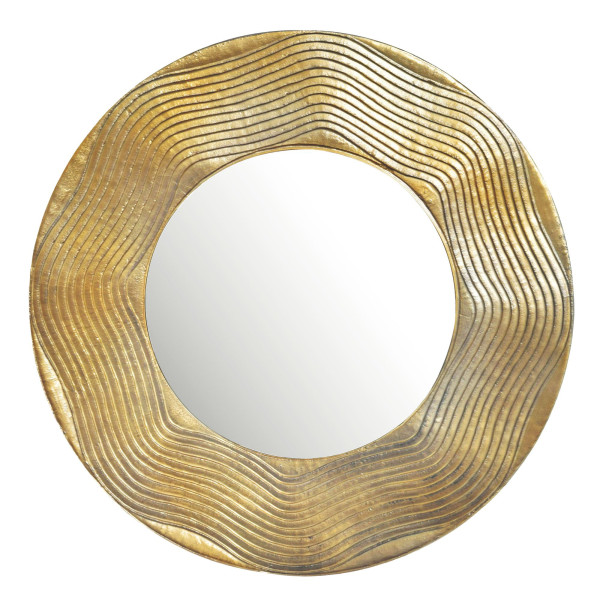 Spiegel in goldfarben aus Glas