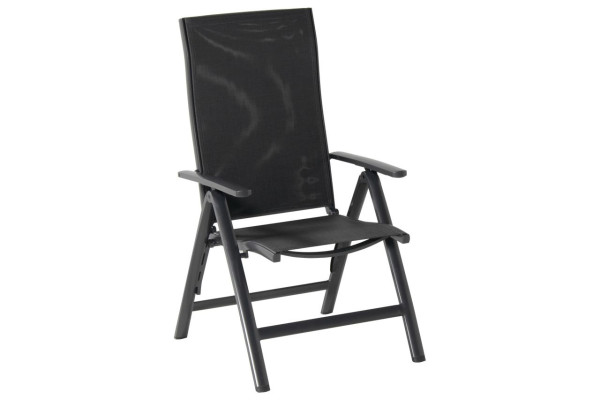 Gartenstuhl SITGES in anthrazit aus Aluminium