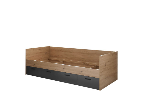 Bett HARPER BOSTON in Eiche aus Dekor