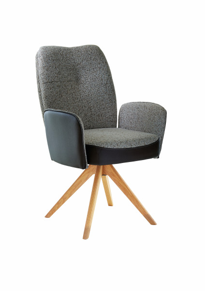 Polsterstuhl STUDIO-LINE in  platingrau, graphit