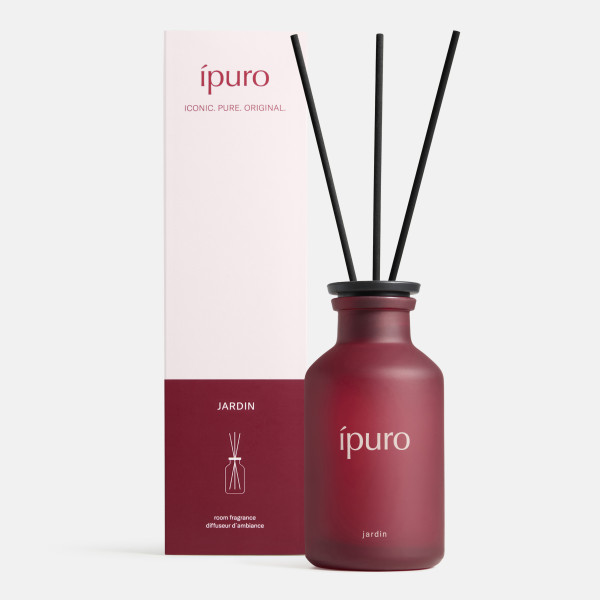 Raumduft ipuro JARDIN in rot aus Glas