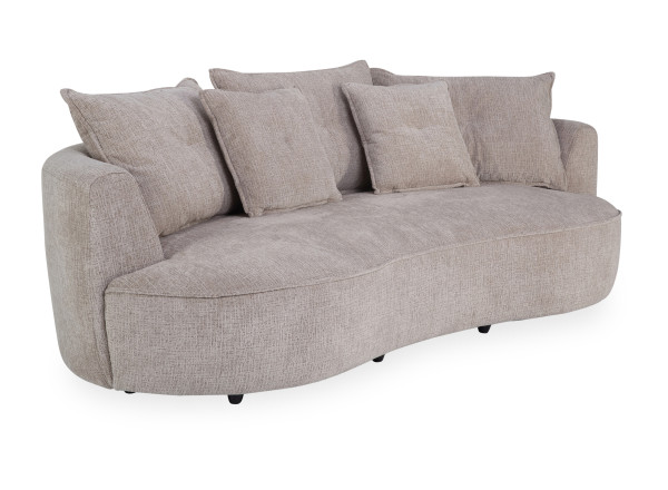 Sofa CURLY in natur aus Stoff