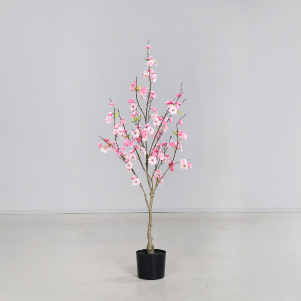 Kirschblütenbaum in Weiß/rosa aus Kunststoff