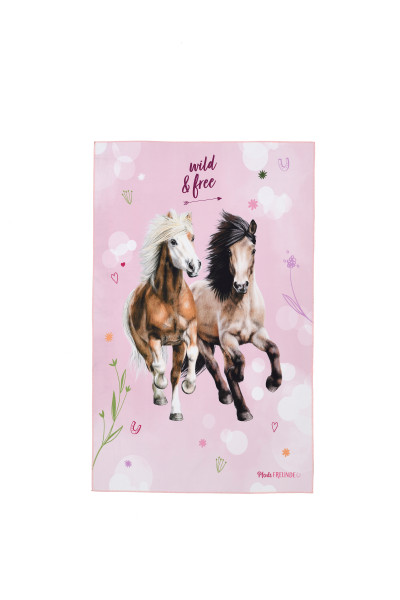 Teppich PFERDEFREUNDE in rosa aus Polyester