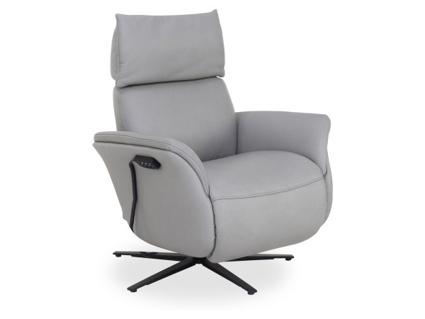 Relaxsessel himolla 7170 in grau aus Leder
