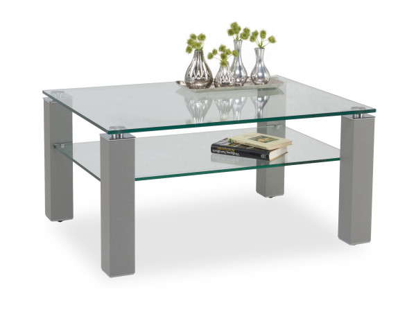 Couchtisch CUBICO in klar aus Glas