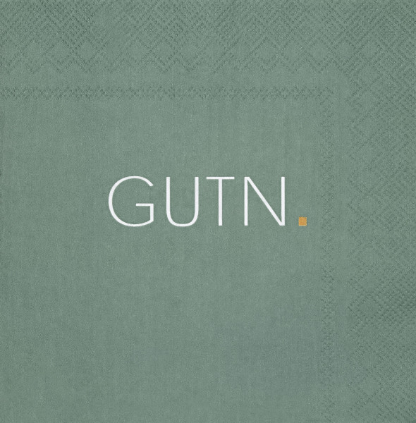 Servietten GUTN in grün aus Papier