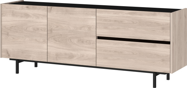Lowboard CANTORIA in mehrfarbig aus Holz