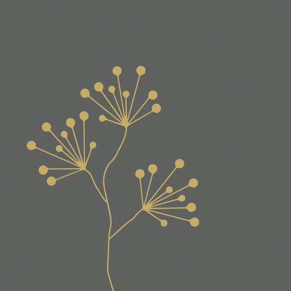 Servietten GOLD BERRIES in grau aus Papier