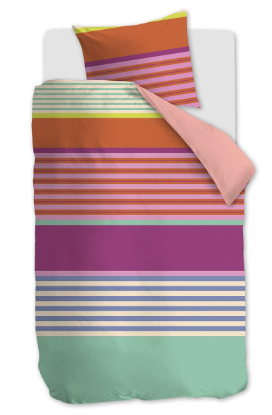 Bettwäsche CARLY Satin in mehrfarbig aus Baumwolle