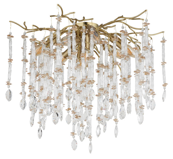 Deckenleuchte GLORIA in goldfarben aus Metall