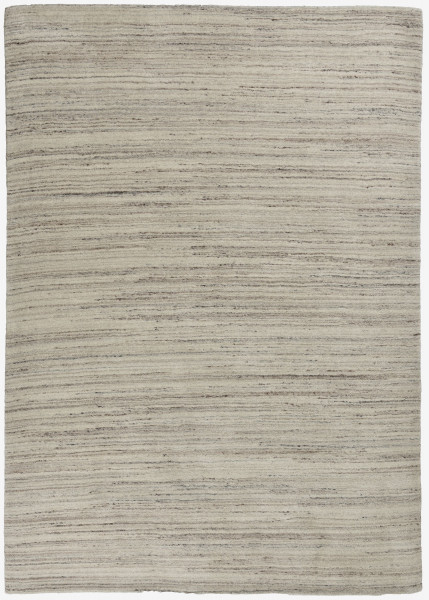 Teppich MEMU Uni in beige aus Schurwolle