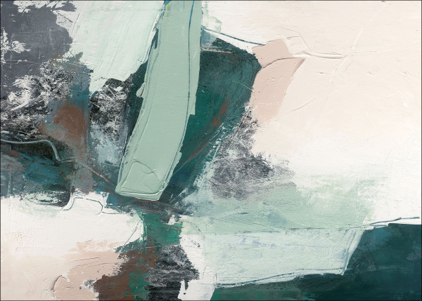 Aludibondbild ABSTRACT in mehrfarbig aus Metall