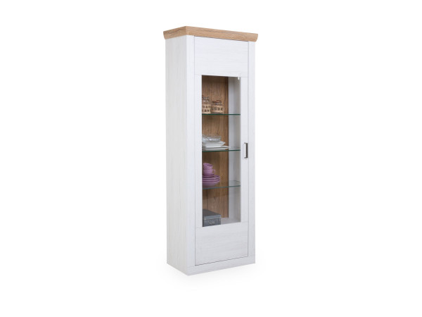 Vitrine vito CALVA in weiß aus Dekor