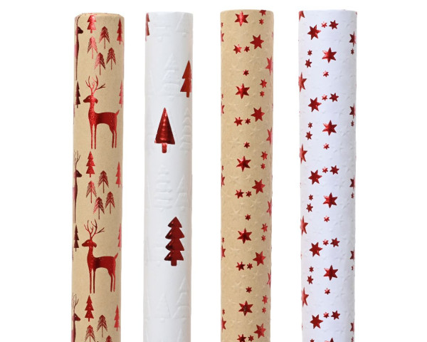 Geschenkpapier Rolle in mehrfarbig aus Papier