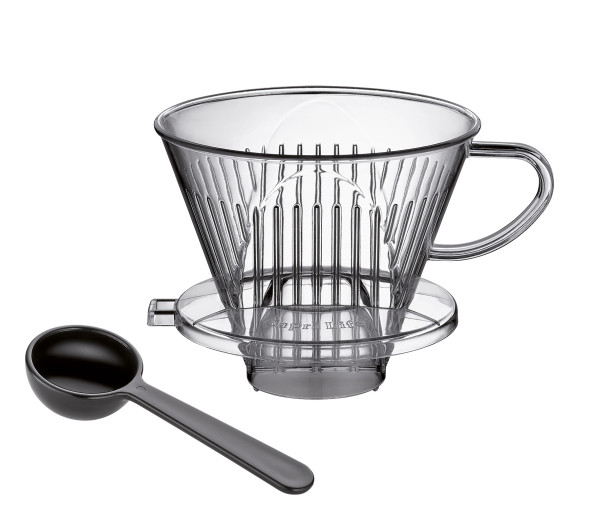 Kaffeefilter Größe 4 in klar aus Aluminium