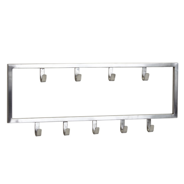 Garderobe in silberfarben aus Metall