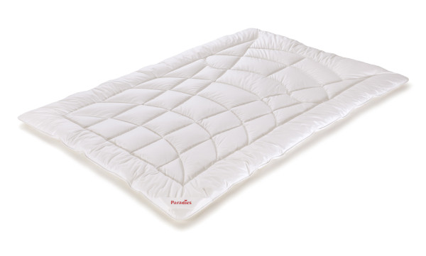 Ganzjahresbett FLORETTA in weiß aus Polyester