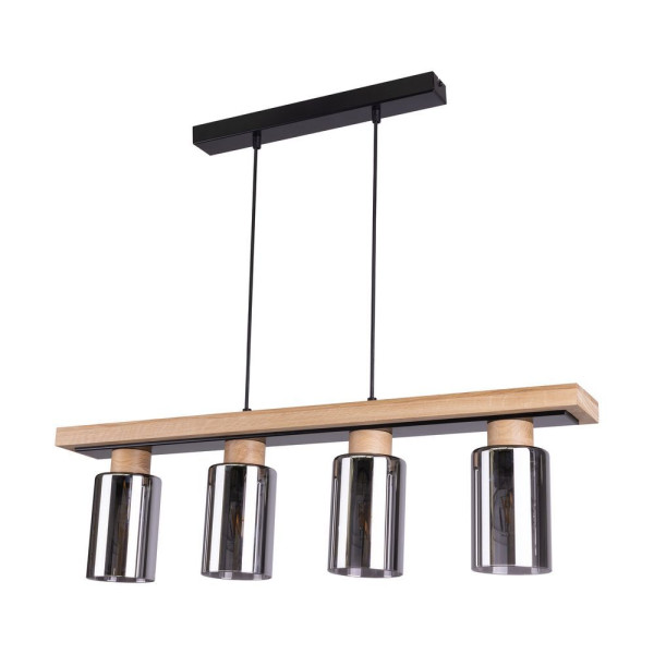 Pendelleuchte BOSCO SMOKY in Eiche aus Holz