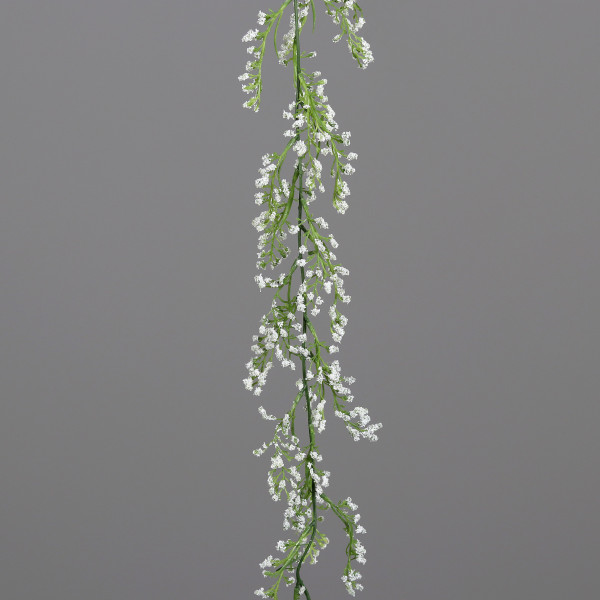 Kunstblume BLÜTENGIRLANDE in weiß aus Kunststoff